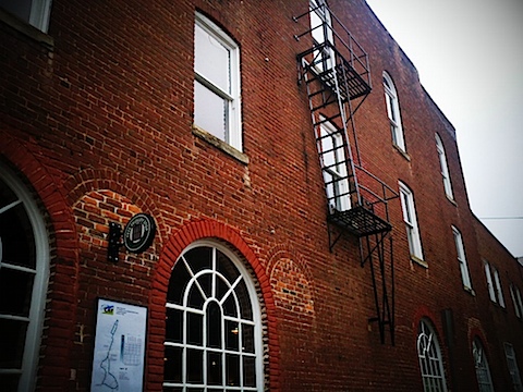 The only fire escape on the Downtown Mall?