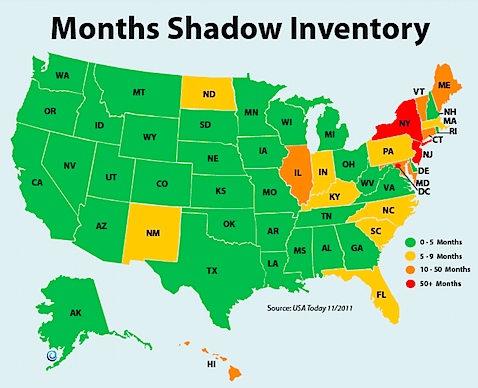 Shadow Inventory graphic from USA Today