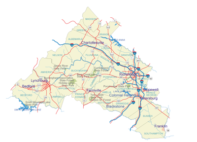 Map Of Central Virginia-2