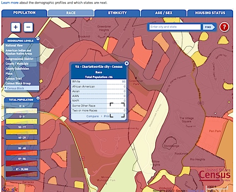 2010 Census Interactive Population Map